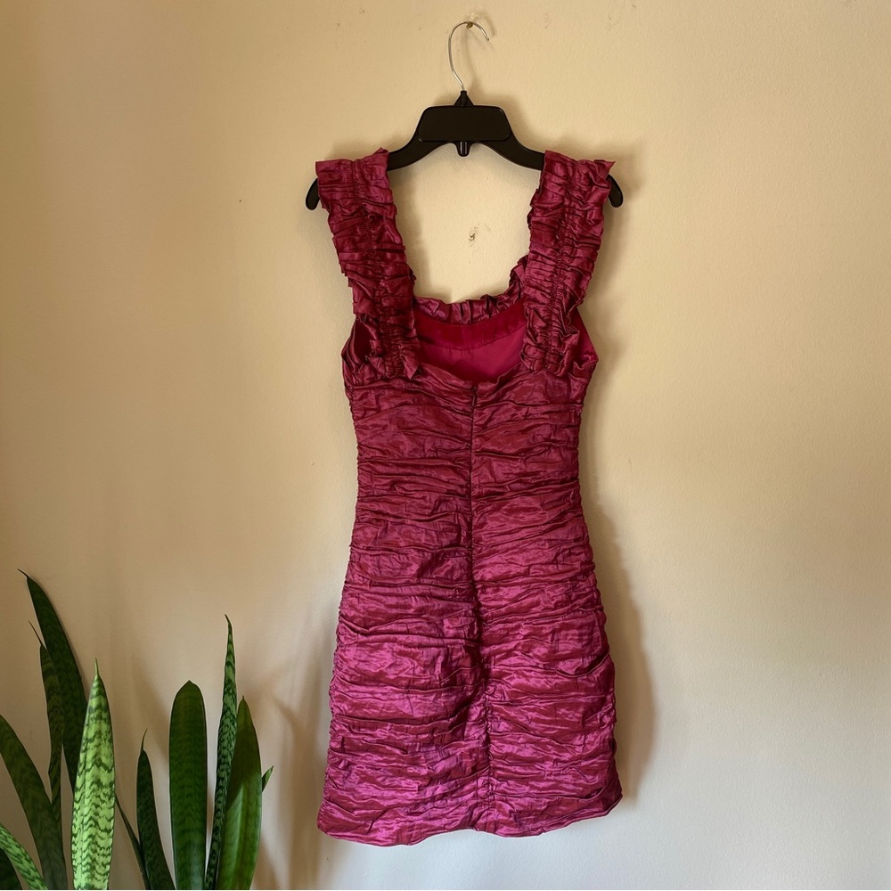 BCBGMAXAZRIA Silk Cocktail Dress - Picture 4 of 9